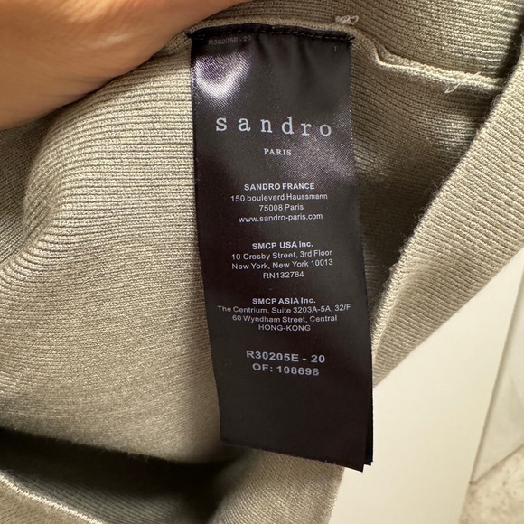 Sandro Green Utility Jacket with Belt and Relaxed Fit - Picture 4 of 4